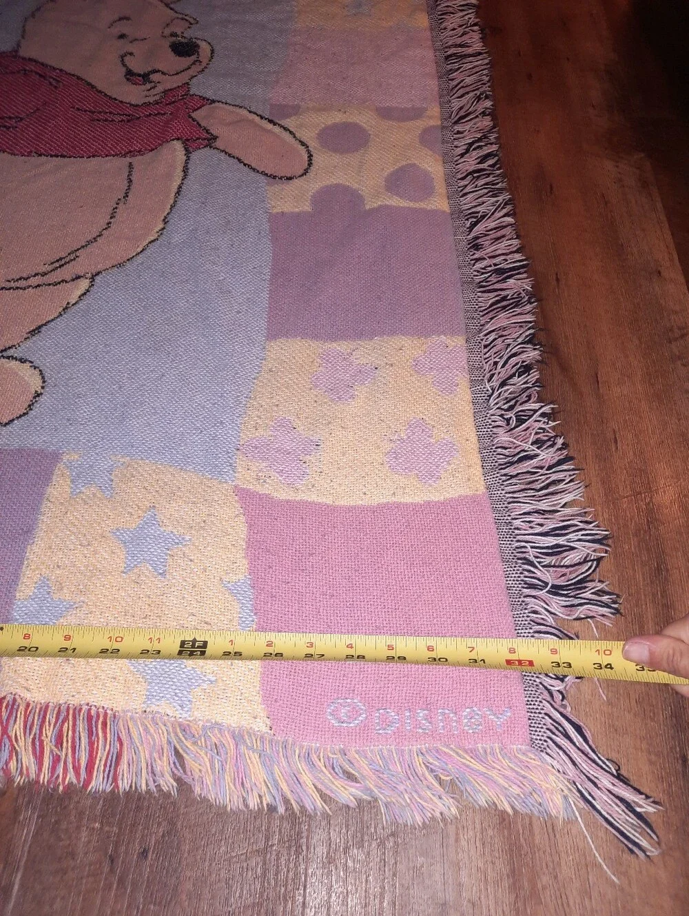 90s Winnie the Pooh Tapestry Blanket